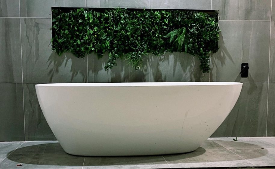 Completed bathroom renovation by Elite Renovations